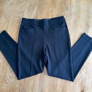 Anne Klein Black Skinny Dress Pants – Size M, 26” Inseam, Front Seam